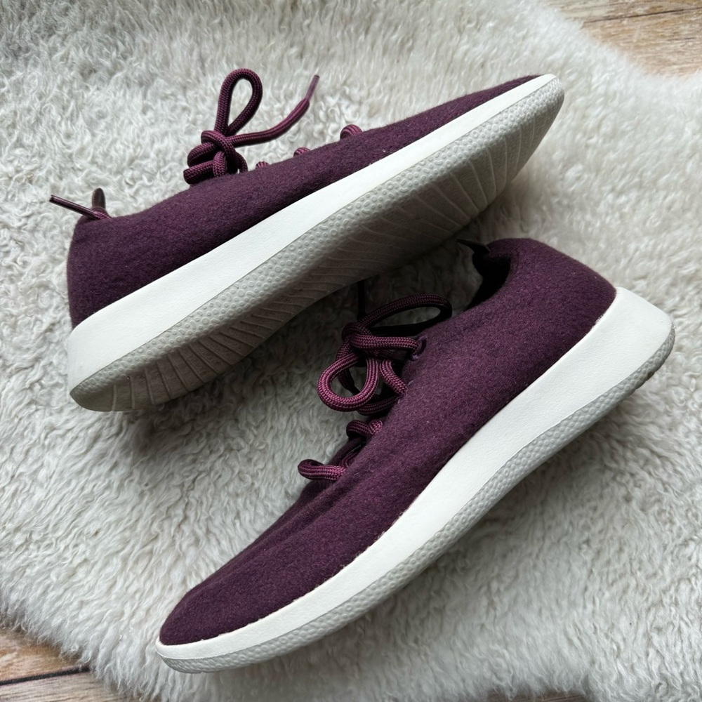 Allbirds Women’s Merino Wool Running Shoe in Berry Purple - Picture 6 of 12